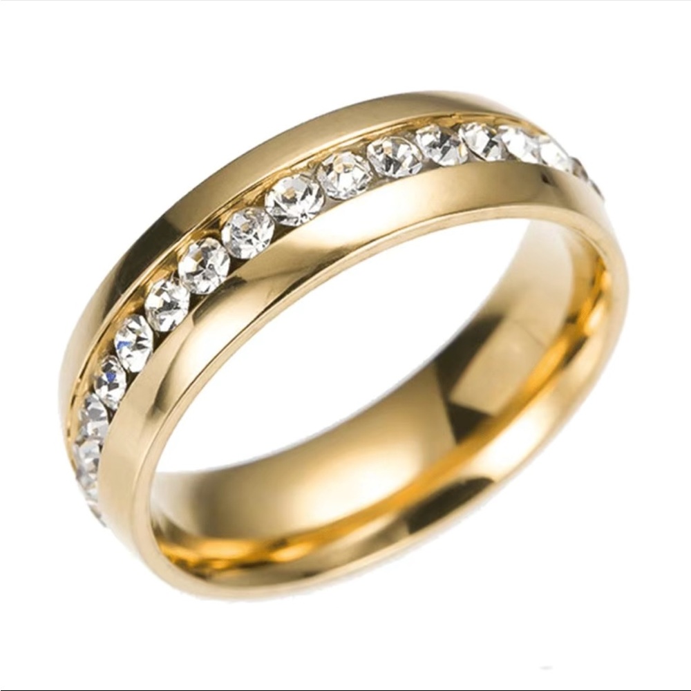 New Unisex Beautiful Titanium Steel Couple Ring - Picture 1 of 3